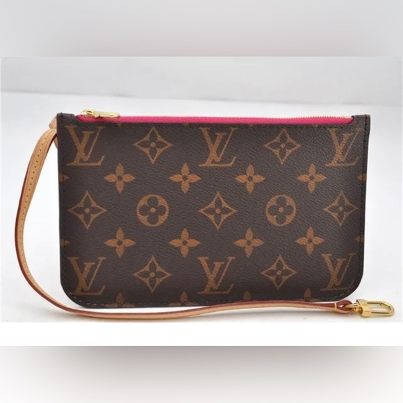 Louis Vuitton Handbags - Authentic Louis Vuitton NEW neverfull PM pouch monogram pink lining